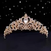 Clips de cheveux marocains de mariage de mariage bijoux coiffure luxe princesse couronne pour filles accessoires à la main