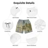 Men's Shorts Regattas At Argenteuil By Claude Monet Print Swim Trunks Quick Dry Swimwear Beach Board French Art Boardshorts