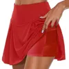 Spódnice 2023 Summer Nowy solidny kolorowy kieszeń swobodny dwuczęściowy zestaw spodni Mid Rise Rose seksowna moda prosta styl Hot Womenl2429