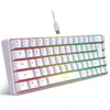 HXSJ V200 Wired K68 RGB Streamer Mini Gaming Keyboard de 19 teclas de membrana sin conflicto sin conflicto pero sensación mecánica para GameOffice 240429