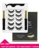 Magnetic False Eyelashes Magnet Liquid Eyeliner Eyelash Set 5 Pairs 2 Bottles eye liner Naturally Exaggerated Thick Eyes lashes fr7824213