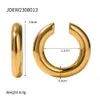 Uworld Nonadjustab Stylish Stainless Steel Trend Clipon Earrings Statement Waterproof Cuff Non Pierced Cartilage Jewelry 240418