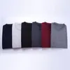 Męskie kamizelki swetra kamizelka koreańskiej okrągłej szyi Business Casual Fited wersja Czarna jasnoszaczka bez rękawów Top Male Brand