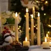 Pacote de velas de 9 velas de pateta led Flicker Flames Timer Remoto Remote Battery Operado Cedamento de Casamento Decoração Home Candle Electronic D240429