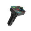 Car Bluetooth 5.0 Charger FM Zender PD 18W Type-C Dual USB 4.2A Kleurrijke omgevingslicht Sigarettenaansteker mp3 Music Player