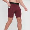 Pantaloni da uomo pantaloncini sportivi stretti stendi basket allenamento di fitness fitness alto pantaloni pantaloni estivi tascabili per