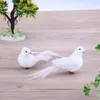 Garden Decorations White Doves Portable Model Feather Bird Foam Plastic Foot Multifunctiona Decor For Home Crafts Decoration