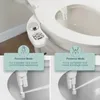 SAMODRA Button Bidet NonElectricSelf Cleaning Dual Nozzle Frontal and Rear Wash Fresh Water Toilet Seat Attachment 240415