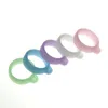 20mm Silicone Lanyard Band Luminous Glow in the Dark Silicon Necklace O Ring Clips String Neck Rope Chain Strap Mix color