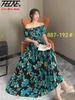 Vestidos féminino robe maxi longue robe femme d'été vêtements indiens bohème coton plage floral plage coréen style décontracté de mujer240416
