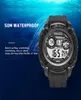 Smael 2020 Hommes regarde 50m imperméable Smael Top Brand LED Sport Watches S Shock Army Watches Men Military 1390 LED Digital6182963