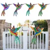 Decorações metal beija -flor obra de parede de pássaro decoração de jardim da sala de estar artesanato de arte ornamento