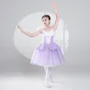 Performance de robe de gaze de ballet de porte pour enfants Little Swan Fluffy Princess 1er juin