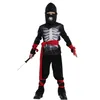 Halloween Cosplay Skeleton Ninja -kostuum voor jongens