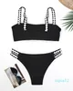 Wit Summer Beach Sunshine Women's Swimwear Sexy Swimsuit High-End Luxury Bikini Stitching Sexy tweedelige bikinilat