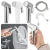 Set Stainless Steel Bathroom Self Cleaning Hand Sprayer Bidet Shower Toilet Bidet Sprayer Hand Bidet Faucet Shower Head