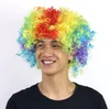Halloween Cosplay Perücken Festival Party Perücken Funny Clown Joker Wig Cap Football Fans Perücken Haarzubehör