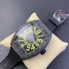 La montre ABS comprend 9015 Mouvement Sapphir Crystal Mirror Case de fibre de carbone
