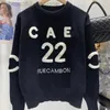 Designer Sweater Vrouwen Franse modemerk trui Paris Designer C Letter Borduurwerk Crew-Neck Hoogwaardige Knitwear Dagelijkse Casual Vacation Buiten Sweaters