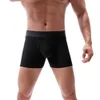 Große Herren Sportunterwäsche verlängerte Anti-Wear-Beinboxer langbeinlaufend laufende Schritt komfortable Baumwolle sexy sexy