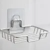 Set Soap Rack Wall Mounted Soap Holder Stainless Steel Soap Sponge Dish Bathroom Accessories Soap Dishes Self Adhesive