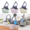 Set Küchenspüle Halter Hanging Abflusskorb Verstellbare Seife Schwamm Regal Organizer Badezimmer Wasserhahnhalter Rack Küchenzubehör