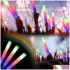 Andere Event -Party -Lieferungen RGB LED Foam Stick Cheerrohr Colorf Helles Leuchten im Dark Birthday Wedding Festival Dekorationen Drop de dhrf6
