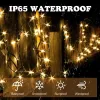 Decoraties Solar String Lights 8 Modi Solar Powered Outdoor Lighting Waterproof Kerst Fairy Lights For Garden Wedding Lawn Party Decor