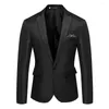 Costumes pour hommes Automne Men Slim Cost Coat Lapon Points à manches longues