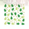 Wall Stickers 1 Sheet Creative Christmas Sticker Delicate Xmas Tree Pattern Showcase Window Glass Decal Removable Decorative