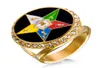 Gold 316 Stael Stal nierdzewna religijna OES Wschodnia gwiazda Pieści Pieści Elementy dla kobiet z kryształowymi kamieniami biżuterii dla kobiet3973397
