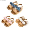 Sandały Focusnorm Słode buty łukowe dla noworodków i dzieci Non poślizg Miękkie sandały podeszwa 0-18m 3 ColorsL240429