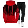 Heren Hoodies Sweatshirts Heren Set Hoodie Sets Men Tracksuit Sportswear Hoodies of zweten herfst Winter Warm kleding Pullover Sweatshirts D240429