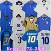 1982 Itarys Retro Soccer Jersey 1990 1996 1998 2000 Home Football 1994 Maldini Baggio Donadoni Schillaci Totti Del Piero 2006 PIRLO INZAGHI BUFFON S-XXL