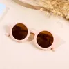 X7qn güneş gözlükleri moda yuvarlak çerçeve güneş gözlüğü çocuklar için uv400 bebek erkek çocuklar çocuklar sevimli güzel buzlu güneş gözlükleri güneş gölge gözlük D240429