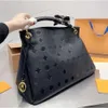 Luxury's Tote Bag Woman Handtas Binkopentassen Vrouwen Hobo Echt lederen schoudertas Grote capaciteit Kruisgevoelige handvat Gouden Keyring Open Handtassen Zakken Zakken