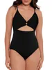 Hollow Out One Piece Massuit de maillot de bain Ring Link Swwear Female Femme Baigneurs Baignade Bathing Swimming Swim Suite Beachwear 240416