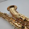 Saxofon Mark VI Tenor Saxofon BB TUNE MASSPLATED LACKER GOLD Trävindsinstrument med fallstillbehör Gratis frakt