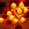 Candles 24pcs Heart Shape LED Flameless Tealight Candles Decorations For Romantic Night Valentines Day Wedding Anniversary Or Table D d240429