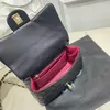 Marka tote çanta tasarımcı çanta gerçek deri aaa kaliteli erkek messenger çanta ünlü marka altın zincirleri kuzu derisi hobo çanta crossbody women cüzdan ld2#88345 siyah