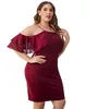 Vestidos de tamanho grande feminino seda ombro frio de manga curta Bodycon Mini damas Slim Fit Sundressas vestidos de festa Cocktail