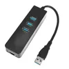 USB3.0 Gigabit Ethernet Adapter 3 Porte USB 3.0 Hub USB a RJ45 LAN Network Scheda per MacBook Mac Desktop + Caricatore Micro USB