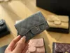 Carteira de carteira carteiras de grife para mulheres bolsas de moeda carteiras de carteira de carteira bolsas de alta qualidade Caviar diamante de diamante