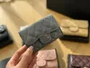 Billetera mujer billeteras de diseñador para mujer monedas bolsas de crédito billeteras soportes carteras de caviar de cuero de alta calidad billeteras de control de diamantes bolsos