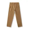 Męskie spodnie japońskie zabytkowe kostki mężczyźni Podstawowe wielopapłopce Slim Fit Sling Przycięte wiosenne jesienne odzież roboczą swobodne spodnie