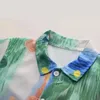 Zestawy odzieży Dzieci Summer 2024 Koreańska moda Odrzuć kołnierz z nadrukiem koszulki z krótkim rękawem i szorty Butique Baby Boys