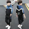 Clothing Sets Teen Kids Spring/Autumn Long Sleeve Children's Hooded Sport Suit Boy's Toddler Tracksuit 6 8 10 12 14 Year