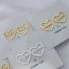 DOOYING BEBÊ ID ID EBRIVO DE CORAÇÃO Nome personalizado personalizado Earrings Stud Aço inoxidável 18K Gold exclusivo para joias para crianças 240418