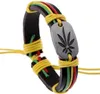 Rasta Jamaica Reggae Leather Bracelet Factory Expert Design Quality Dergest Style Statut Original Status233R3414845