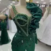 EBI 2024 GROEN ASO Dark Mermaid Prom jurk kristallen lovertjes Lace Evening formeel feest tweede receptie verjaardag verlovingsjurken jurken jurken robe de soiree es